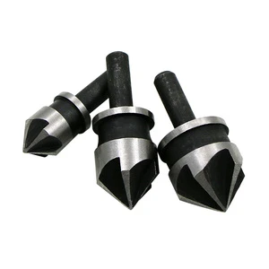 3pcs 90 Degrees 5 Flutes Countersink Drill Set Deburring Hole Cutter Chamfering Tool