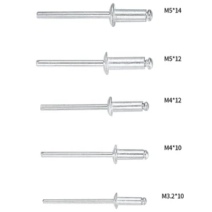 DIN7337 Flange Zinc-nickel Alloy Steel Metal Aluminum Stainless Steel Rivet Pop Rivets Remaches Blind Rivet