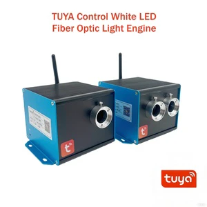 5W/10W Twinkle White LED Fiber Optic Light Engine WIFI TUYA App Control Color Changing LED Starry Fibre Light Source