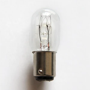 T20 T22 B15D 15W Clear Color Indicator Bulbs Edison Tube Sewing Machine Incandescent Bulb