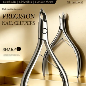 Cuticle Remover Tool Cuticle Cutter Stainless Steel Nail Nipper For Toe And Finger Manicure Pedicure Ingrown Use Sharp Durable