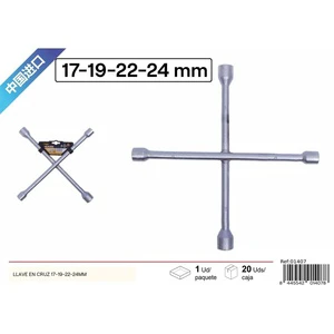Cross Wrench 17-19-22-24mm - Hardware Tools