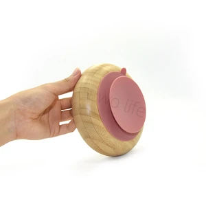 BPA Free 100% Natural Bamboo Suction Plate Bowl Sets for Baby