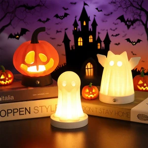 Halloween Pumpkin Lantern, Ghost Lantern, Bat Lantern, Warm Children's Atmosphere Decoration, Lightweight Night Light