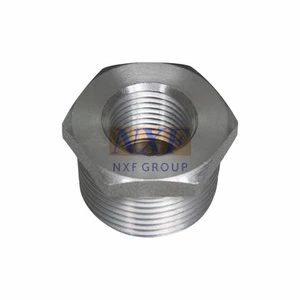 NXF ASTM UNSS31603 316L/00Cr17Ni14Mo2/1.4404 DN 15-1200 Class150-Class2500 SS 316L Threaded Hex Head Bushing and Flush Bushing