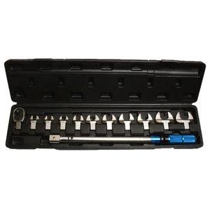 1/2 Inch Drive Chrome Vanadium Steel Industrial Grade Powerlift 350NM Adjustable Preset Torque Wrench Set Interchangeable Open