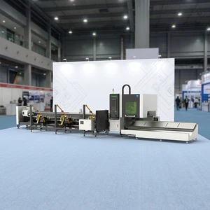New Automatic Tube Laser Cutter Q7-16 | High Speed Fiber Laser CNC Pipe Cutting Machine HIWIN Guide Rail AI Stainless Steel