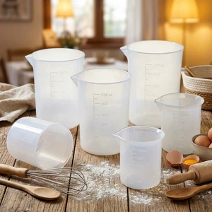 100ml 250ml Graduated Silicone Measuring Cup Reusable Epoxy Resin DIY Craft Making Accessory
