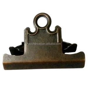Rusty Reddish Bronze Age Office File Folder Clips Bulldog Clamp 78mm Metal butterfly Clipboard Clip for Restaurant Bar Menus