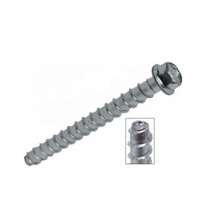 M8 M10 M12 Steel Zinc Plated Hex Head Cement Concrete Screw Anchors for Concrete Masonry for Block and Brick Applications