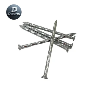 Wholesale Price Hot Selling Spiral Steel Nail Durable Twisted Nail Customizable Galvanized Steel Nails