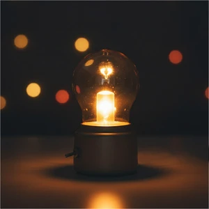 Hotel Bedside Table Lamp Glass LED Desk Light with Switch Control Mini Night Lamp for Guest Room Decor