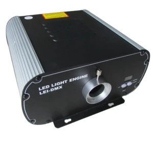 Super Power Led Fiber Optic Lighting with 6 Colors Wheel, DMX 40W Led Fiber Optic Projector
