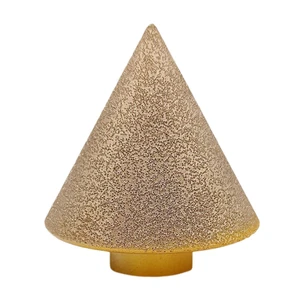 Brazed Diamond Chamfer Cone for Enlarging Exit Holes Marble Tile Ceramic Polishing Beveling Holes Grinding Head Drill Bit