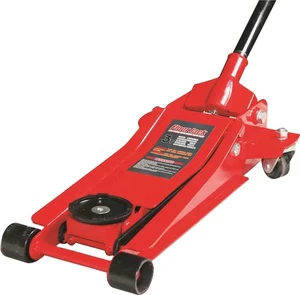 Big Red Color Power 3T Two Piston Low Heavy Duty Hydraulic Floor Jack for Cars Lift or Trucks Lifting Jack Tool Jacks