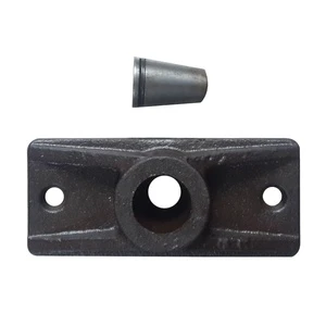 Post Tension Steel Wood Wedges Prestressed Anchor Concrete Set 2/3 Pcs Arrested Concrete Anchor Plate 12.7 Pc Strand Mono Anchor