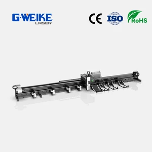 Gweike CNC Fiber Tube Laser Cutting Machine For Stainless Steel Sheets With Cypcut Control And Water Cooling