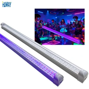 220V Input UV LED Tube Light Purple UV Lighting 365nm 395nm for Party KTV Bar Ink Curing Ultraviolet Lamps