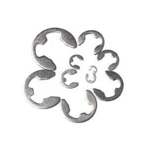 Microelectronics 120 Pcs/200 Pcs 304 Stainless Steel Split Retaining Rings E-type Circlips Washer-type E-clips M15M10