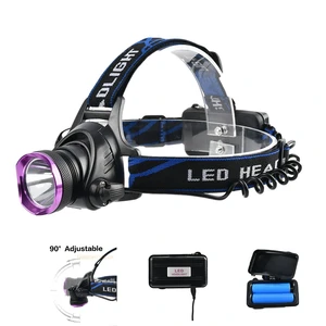 Head Lamp Rechargeable Headlamp Flashlight Linternas Led De Cabeza Led Head Torch Light Zoom Headlamp