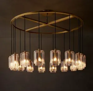 Modern Luxury Murano Glass LED Chandelier Switch Control Stainless Steel Base Surface Mounted IP55 5-Year Warranty Changeable