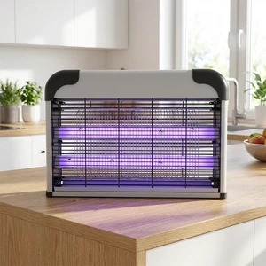 For Solid ABS Electric Mosquito Zapper Lamp Indoor Insect Killer with Powerful Electronic Grid
