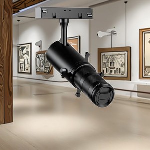 Ecolux Anti-Glare Zoom Shapeable Spotlight Adjustable Track Lighting Ceiling For Museum Art Gallery Exhibition Display