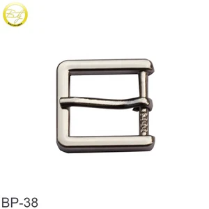 Custom Silver Plated Bags Hardware Factory Removable Pin Buckle Belt Roller Buckles Metal Shoes Clips for Backpack