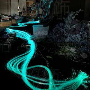 Custom LED Light Source Fiber Optic Lamp with Remote Control IP33 Dimmable for Wedding Decoration and Flowing Waterfall Effect