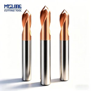 OEM ODM High Hardness HRC60 Carbide 2 Flute Centering Drill Precision Tool 100mm Made in China for Mould Steel Spotting