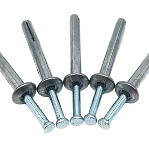 1/4 In. X 1 In. Hammer-Set Nail Drive Concrete Anchors Zinc Alloy Hammer Drive Expansion Pin Anchor in Nail