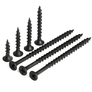 Customizable Size High-Strength Phosphated Black Drywall Nails Gypsum Board Fine-Toothed Self-Tapping Screws