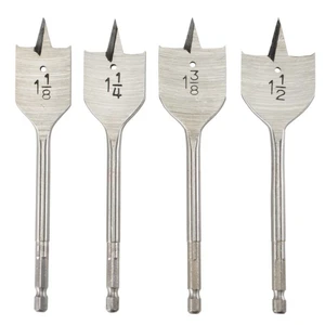 6-40mm Hex Shank Heavy Duty Flat Wood Spade Drill Bits for Wood Drilling