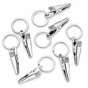 Weisita Silver Metal Alligator Test Clip Flat Ring 25mm Binding Iron Clamp Non-Magnetic Electronic DIY Custom Guangdong