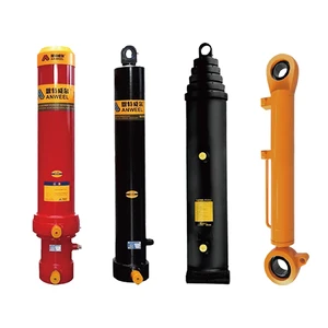 Supplier Long Stroke 4 Stage Hydraulic Telescopic Hydraulic Cylinder Kit for Dump Truck