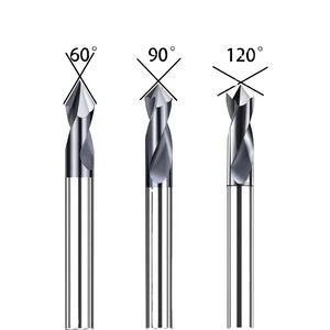Jinchuan Customizable CNC Tool ODM 90 Degree Chamfering Cutter Bit Altin/Tin Fixed Drill Point Tungsten Steel Alloy 10 Pcs