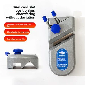 Professional Factory Direct Dual Slot Chamfer Plane Woodworking Edge Trimmer V-U Shaped Hand Planer for Furniture Cabinet DIY
