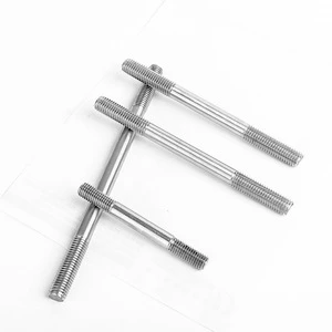 304/316 Stainless Steel Double Head Screws Rod Full Tooth Screw Stainless Steel Double Head Screw