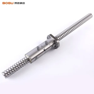 Customized CNC Ball Screw Manufacturing Bearing Steel Ball Screw Low Resistance Ball Screw