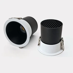 LED Recessed Deep Anti-glare Cost-effective High Brightness Adjustable Direction Indoor Lighting Ceiling 9W Downlight Spotlight