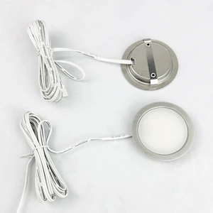 LED Recess Mount Modern Stainless Steel Cabinet Light with Plastic Shade and High Brightness