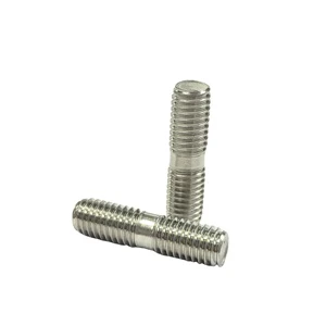 Factory Stock DIN835 M18X1.5 UNF Fine Thread Class 10.9 & 12.9 Stainless Steel Double Headed Thread Studs for Construction