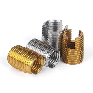 M10 M12 M14 Carbon Steel Grade 4.8 8.8 10.9 12.9 Yellow Blue White Zinc Plated Zp Slotted Wire Locking Thread Inserts