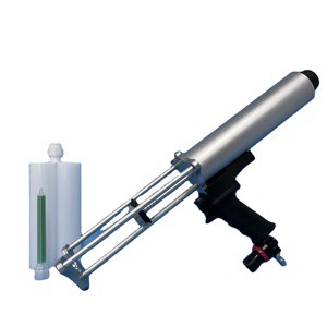 Labor-saving Aluminum Alloy Pneumatic Air Spray Caulking Gun for Dual Cartridge