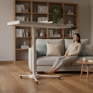 [2026 New Design] Electric Lifting Infrared Therapy Lamp Stand Remote Control for Home/Clinic Use Skin Tightening Pigment