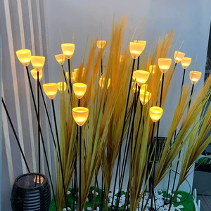 Personality Creative Waterproof Ip65 Plastic Decoration LED Powered Garden Lights Fiber Optic Light