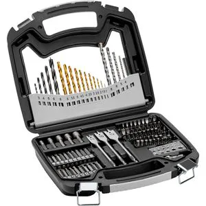 101-Piece Multipurpose Drill and Driver Bit Set Screwdriver Bit Set for Wood Metal Cement Drilling and Screwing