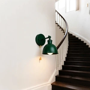 Minimalist Vintage Wall Lamp with Adjustable Head 9W 15W Wall Mounted Decorative Wall Lamps for Restaurant Staircase Corridor