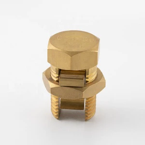 Tin Plated Brass Split Bolt Connector T/J Cable Clamp Screw Terminal Lug For 16-240sqmm Copper Conductor