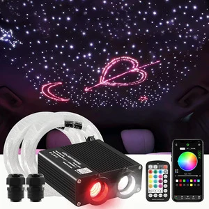 32W Dual Color Starlight Headliner Kit 1000pcs*0.75mm*3m LED Fiber Optic Lights with APP Remote Control Car Roof Lights
